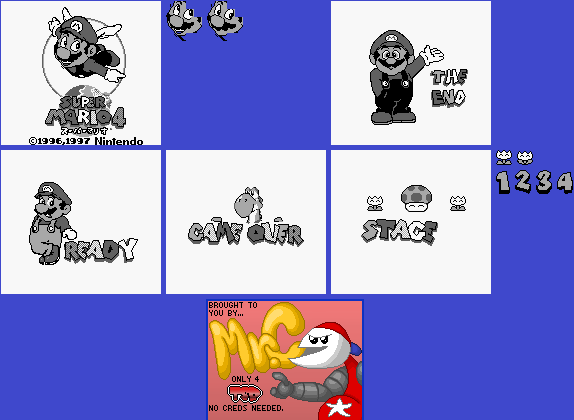 Super Mario 4 (Hack) - Special Screens