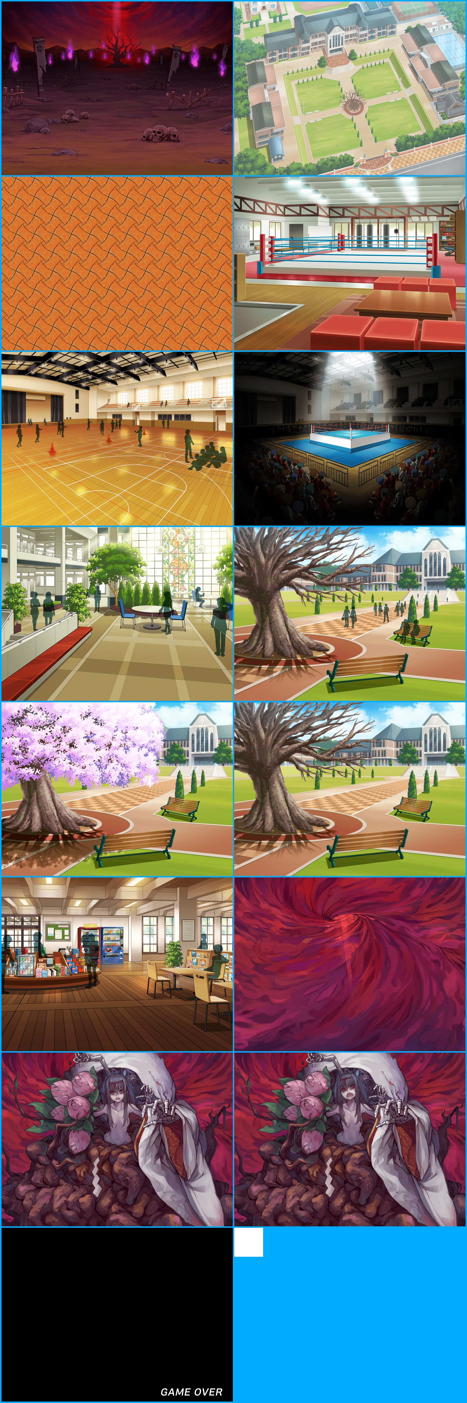 Cherry Tree High Girls' Fight - Backgrounds