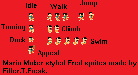 The Flintstones Customs - Fred Flintstone (Super Mario Maker-Style)