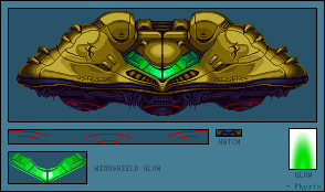 Metroid Customs - Gunship (Super Metroid Redesign)