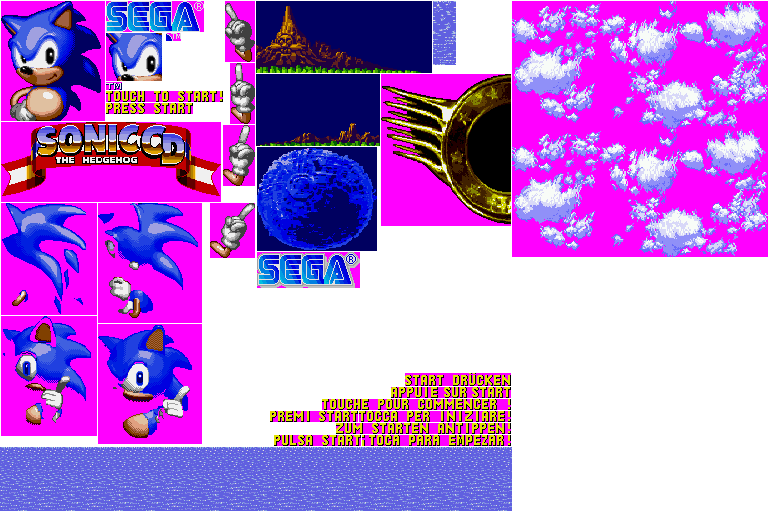 sonic mania title screen maker