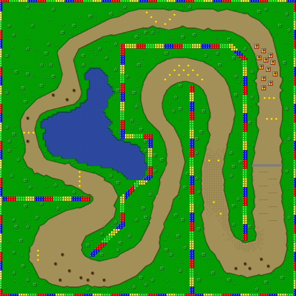 Super Mario Kart - Donut Plains 2