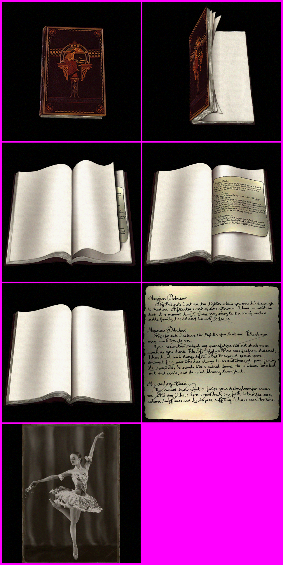 Tatiana's Book and Letter