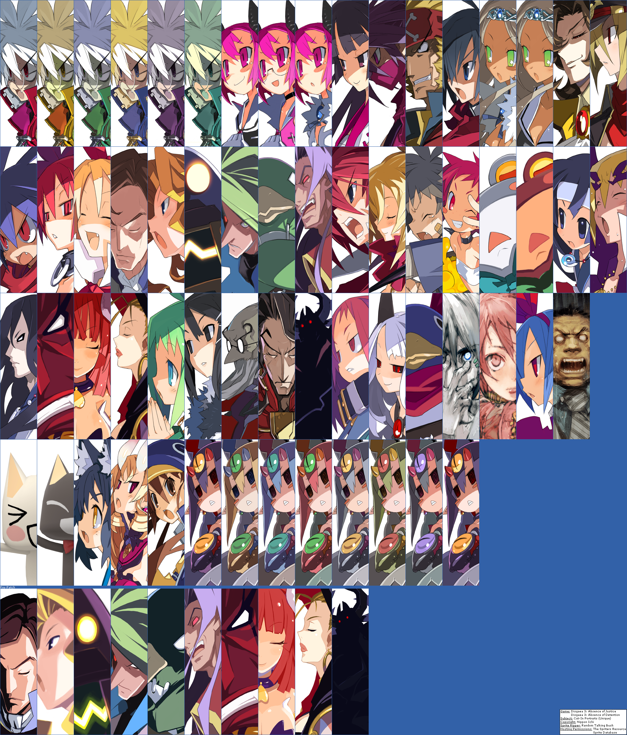 Disgaea 3: Absence of Detention - Cut-In Portraits (Unique)