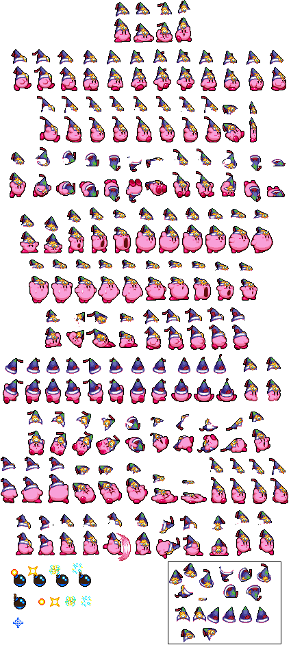 Kirby Sprite Sheet PNG