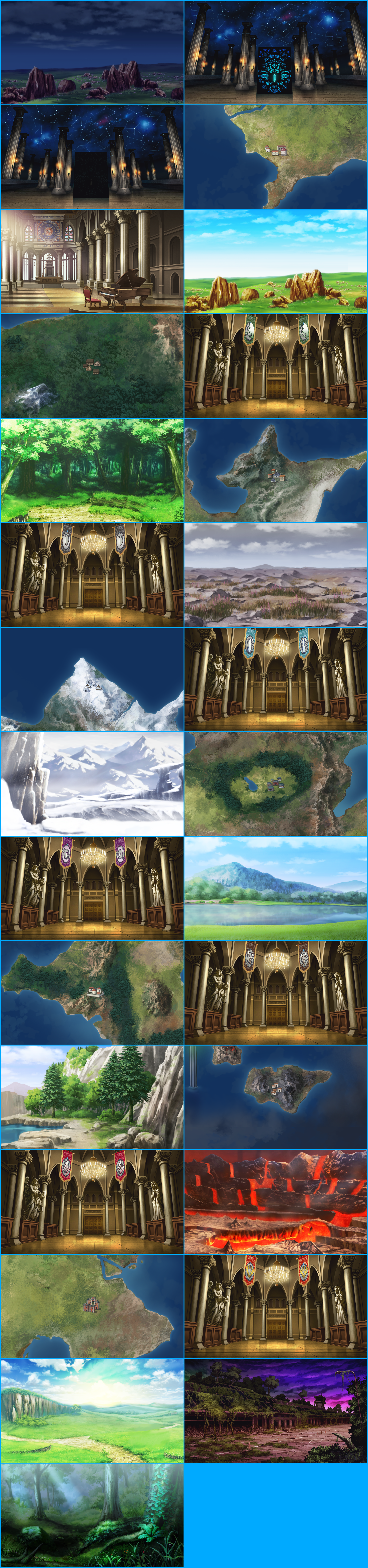 Monster Monpiece - Backgrounds