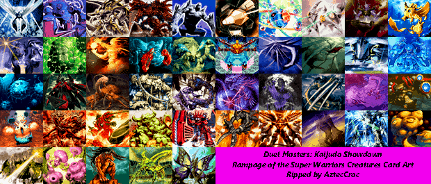 DM-03 Rampage of the Super Warriors Creatures