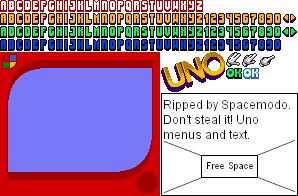 UNO - Menus and Text