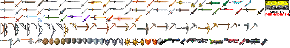 Weapons, Tools & Shields