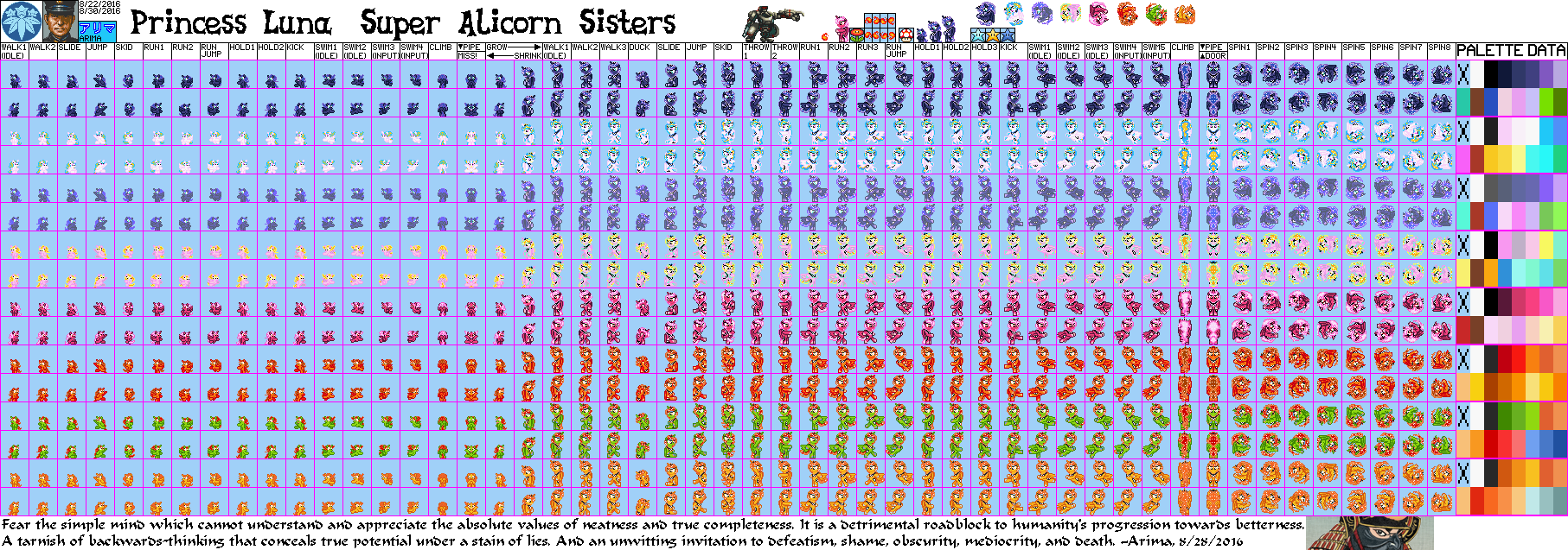 Super Pony All-Stars: Super Alicorn Sisters (Hack) - Princess Luna (Filly, Super, Fire)