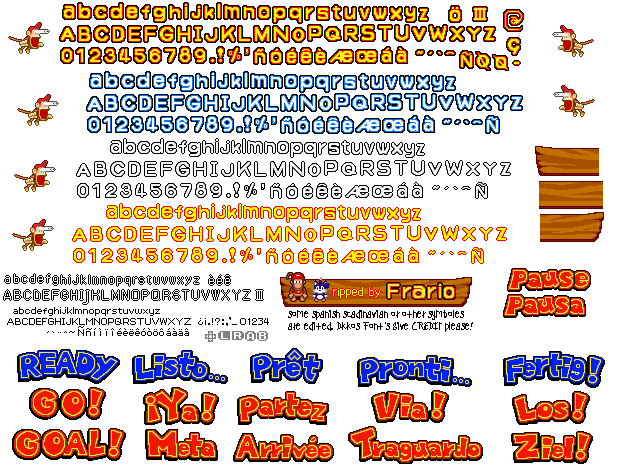 DK: King of Swing - Font