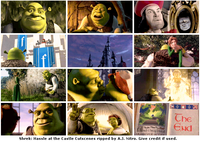 Shrek: Hassle at the Castle - Cutscenes