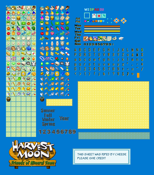 harvest moon friends of mineral town crop profit
