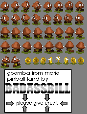 Mario Pinball Land / Super Mario Ball - Goomba