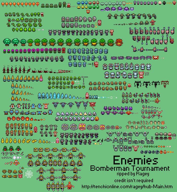 Bomberman Tournament - Enemies