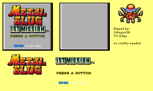 Metal Slug: 1st Mission - Title