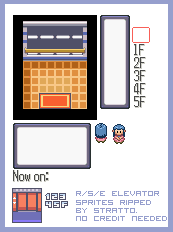 Pokémon Ruby / Sapphire - Elevator