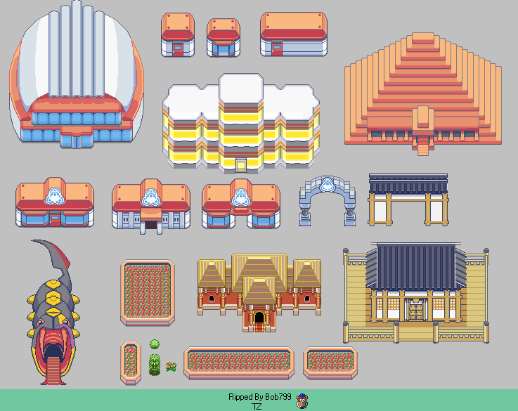 Pokémon Emerald - Battle Frontier Buildings