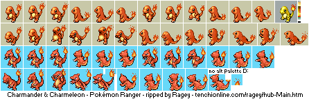 Pokémon Ranger - Charmander & Charmeleon