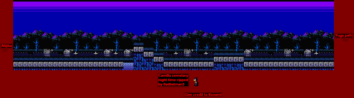 Castlevania 2: Simon's Quest - Camilla Cemetery (Night)