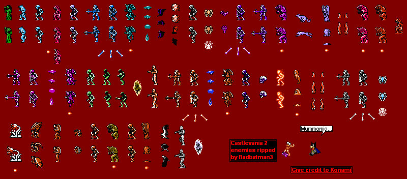 Castlevania NES Sprites