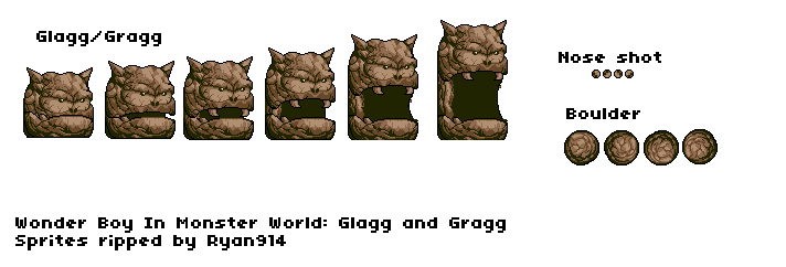 Wonder Boy in Monster World - Glagg and Gragg