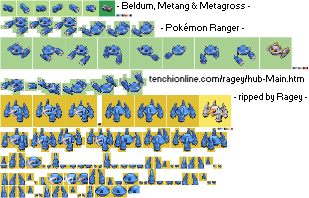 Pokémon Ranger - Beldum, Metang & Metagross