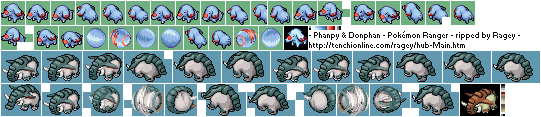 Pokémon Ranger - Phanpy & Donphan