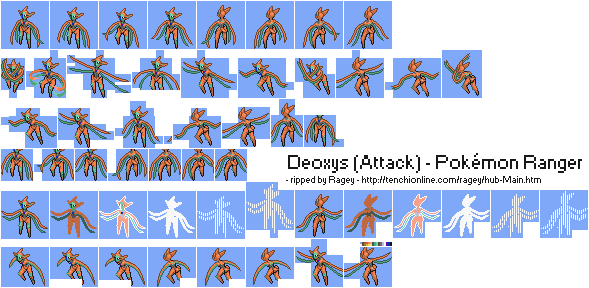 Pokémon Ranger - Deoxys (Attack Forme)