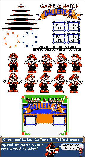 Game & Watch Gallery 2 - Title Screen