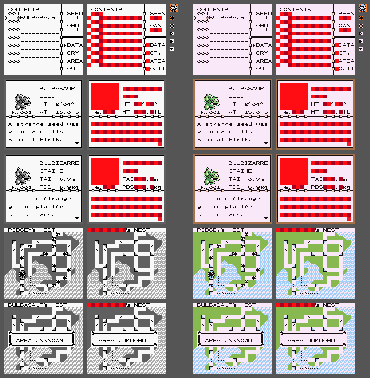 Pokémon Red / Blue - Pokédex