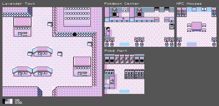 Pokémon Red / Blue - Lavender Town