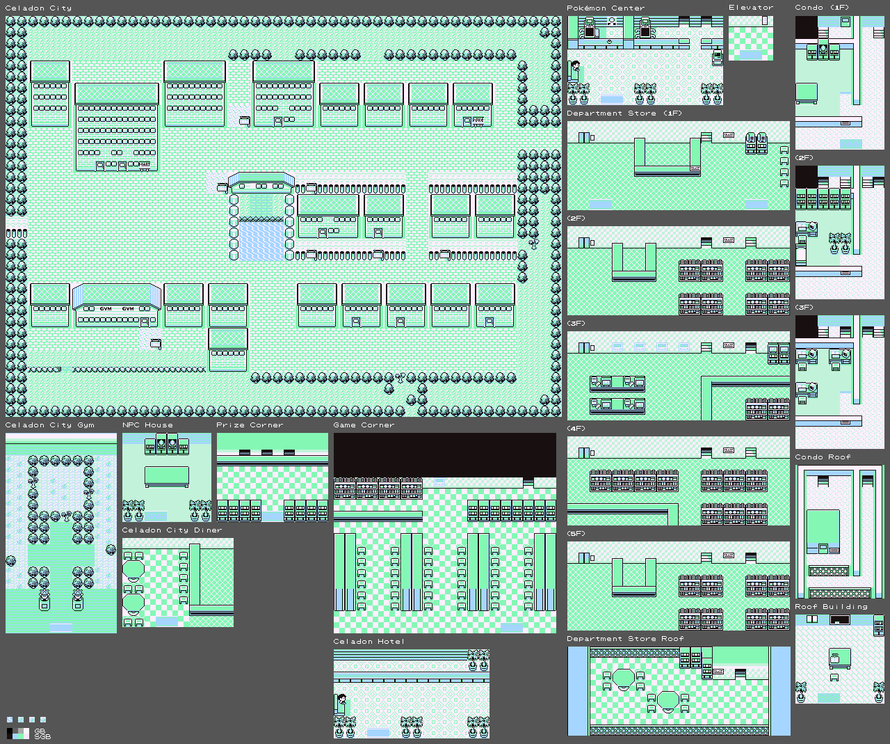 Pokémon Red / Blue - Celadon City