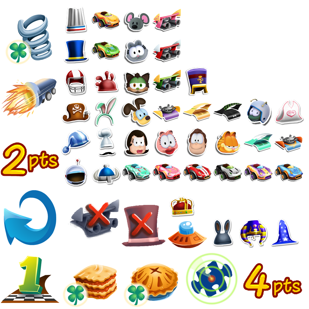 Garfield Kart - Player Icons