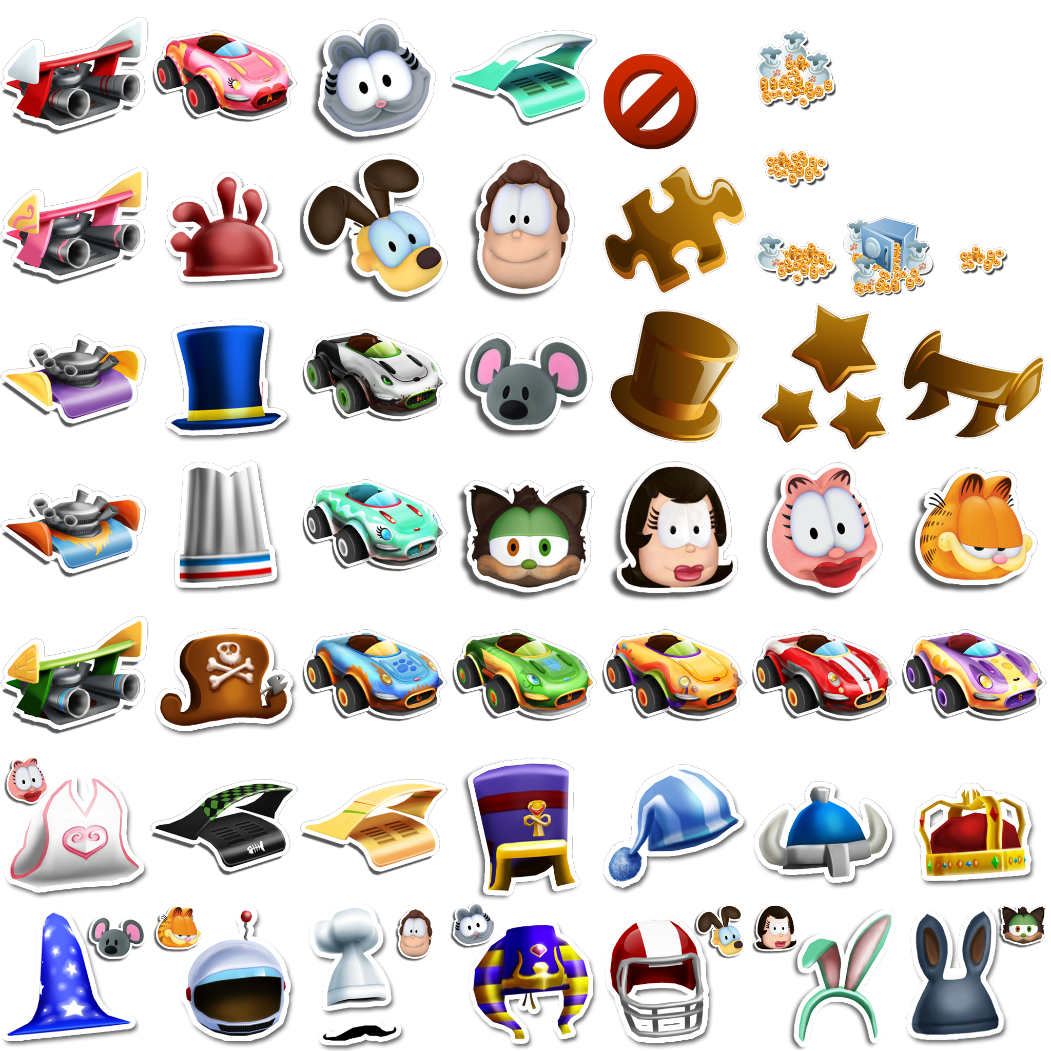 Garfield Kart - Selection Icons