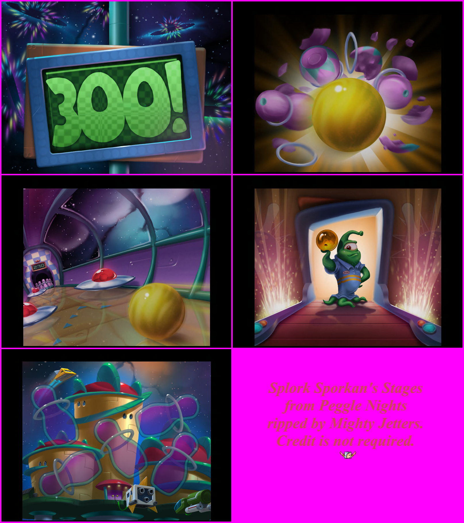 Peggle Nights - Splork Sporkan's Stages