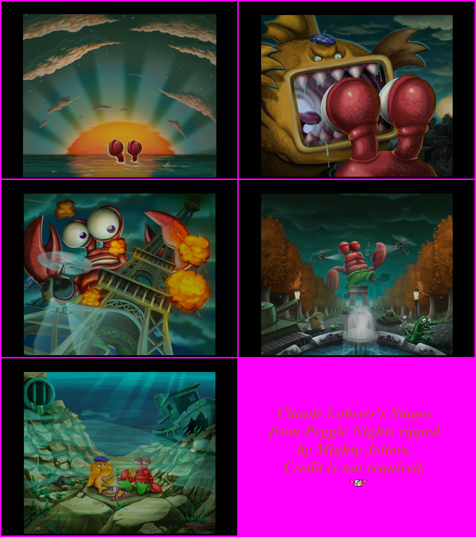 Peggle Nights - Claude Lobster's Stages
