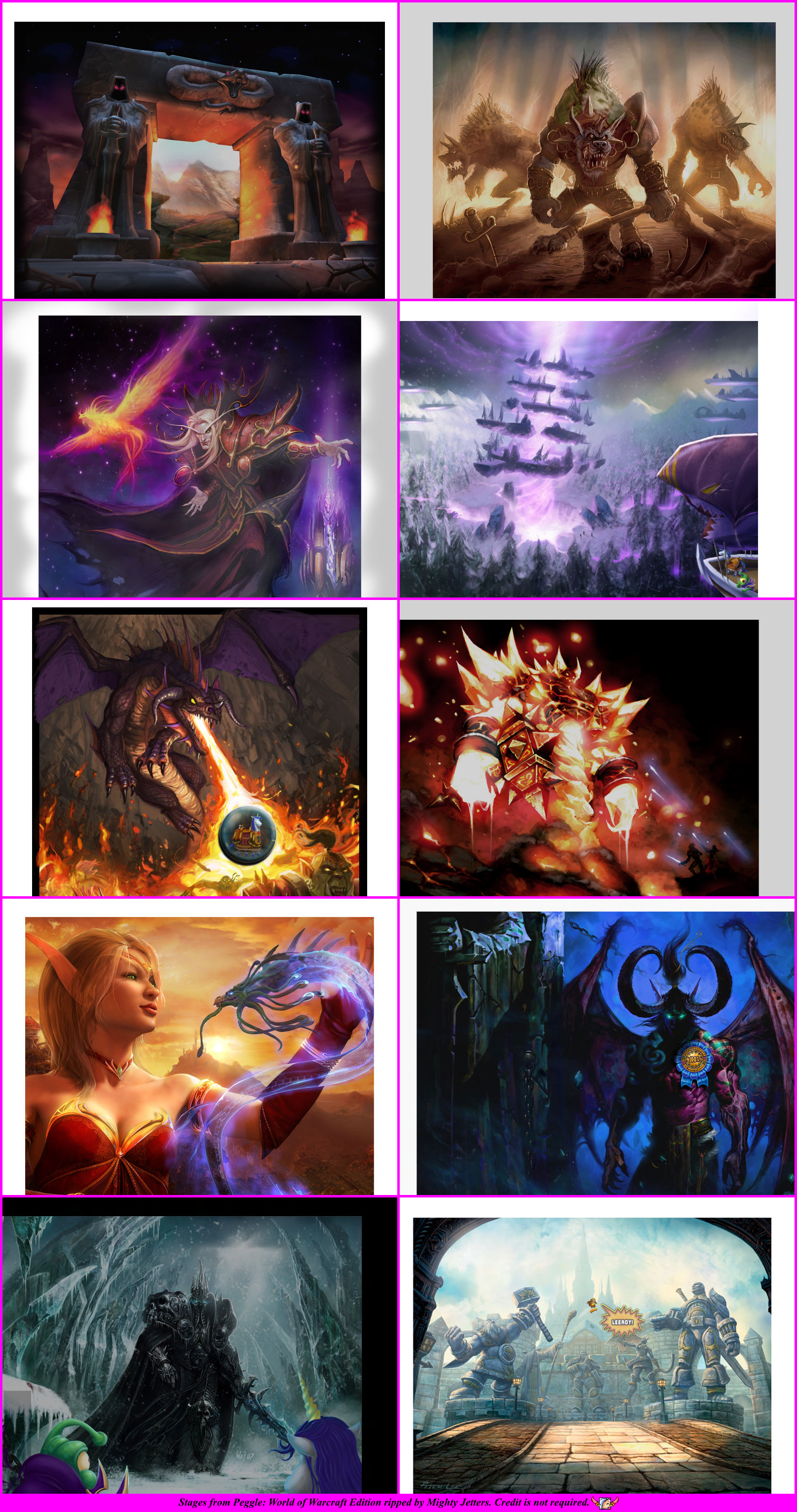 Peggle: World of Warcraft Edition - Stages