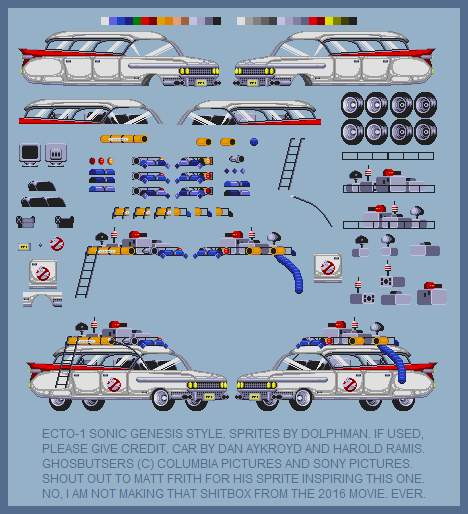 Ecto-1 (Sonic Genesis-Style)