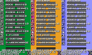 Rockman CX (Hack) - Weapon Icons