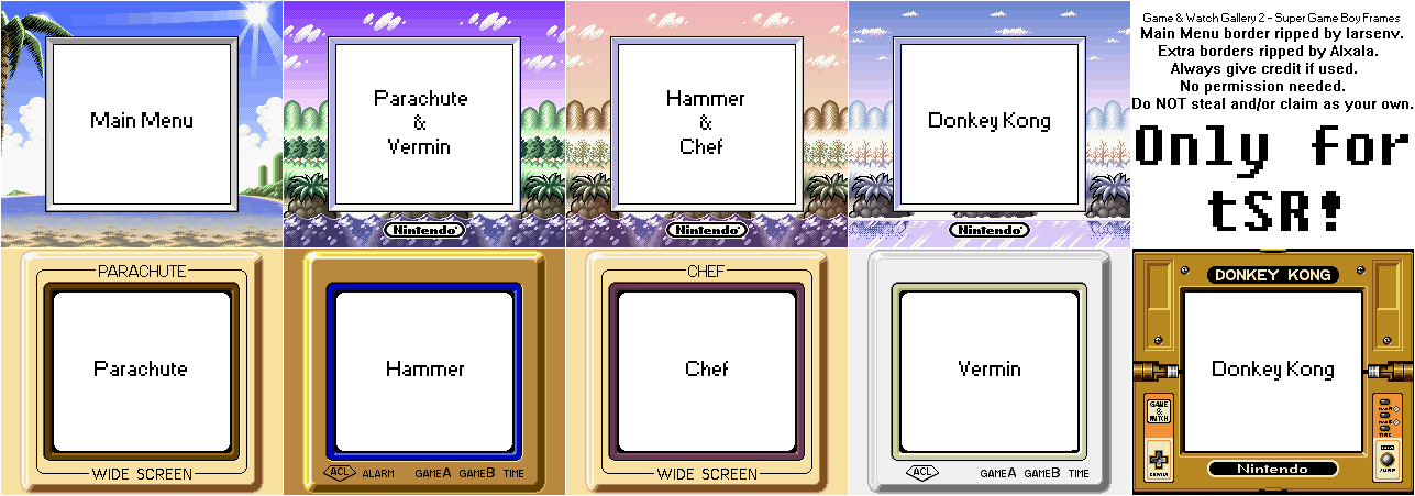 Super Game Boy Frames