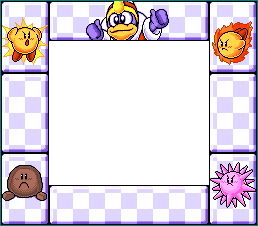 Kirby's Block Ball - Super Game Boy Border