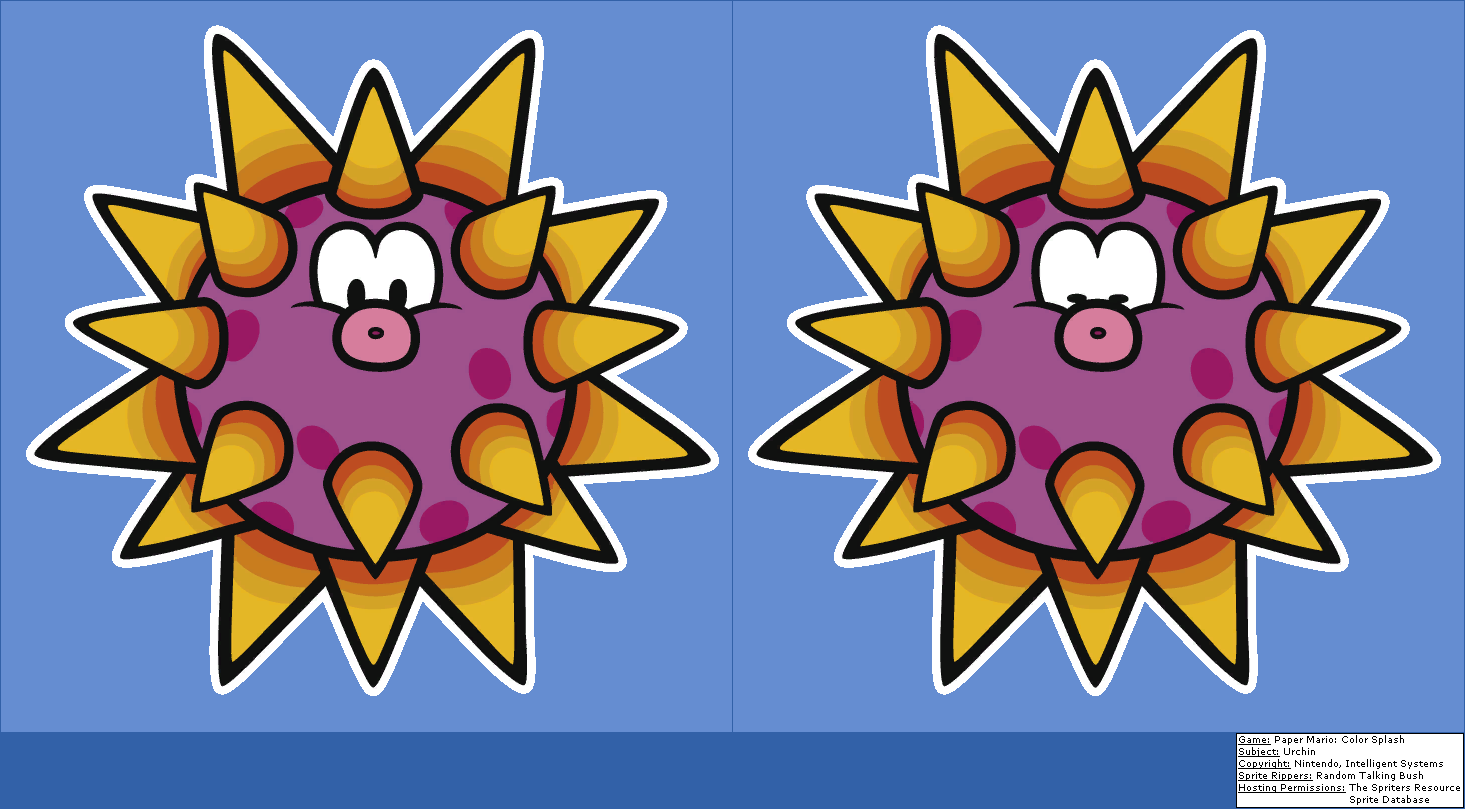 Paper Mario: Color Splash - Urchin