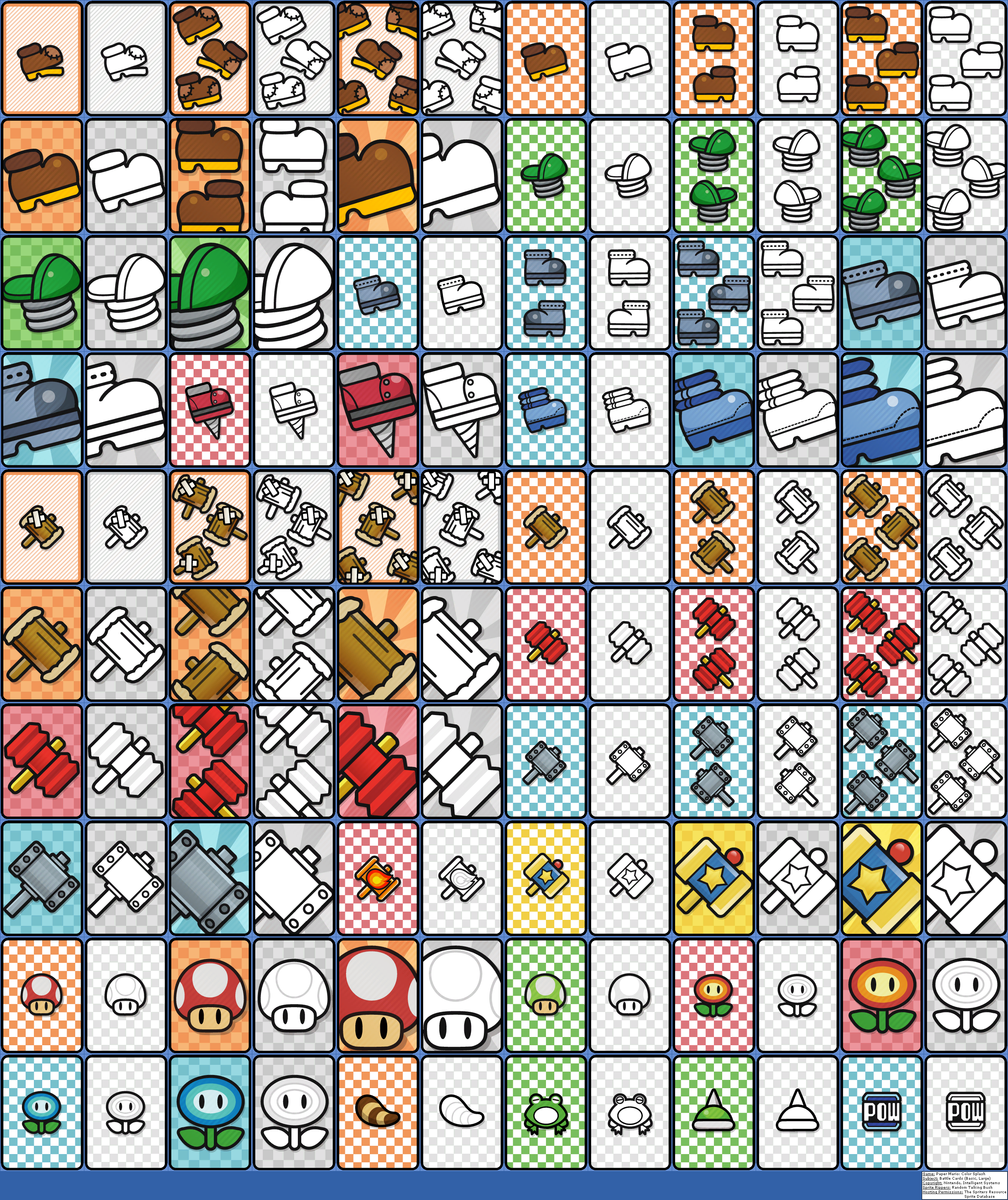 Paper Mario: Color Splash - Battle Cards (Basic, Large)