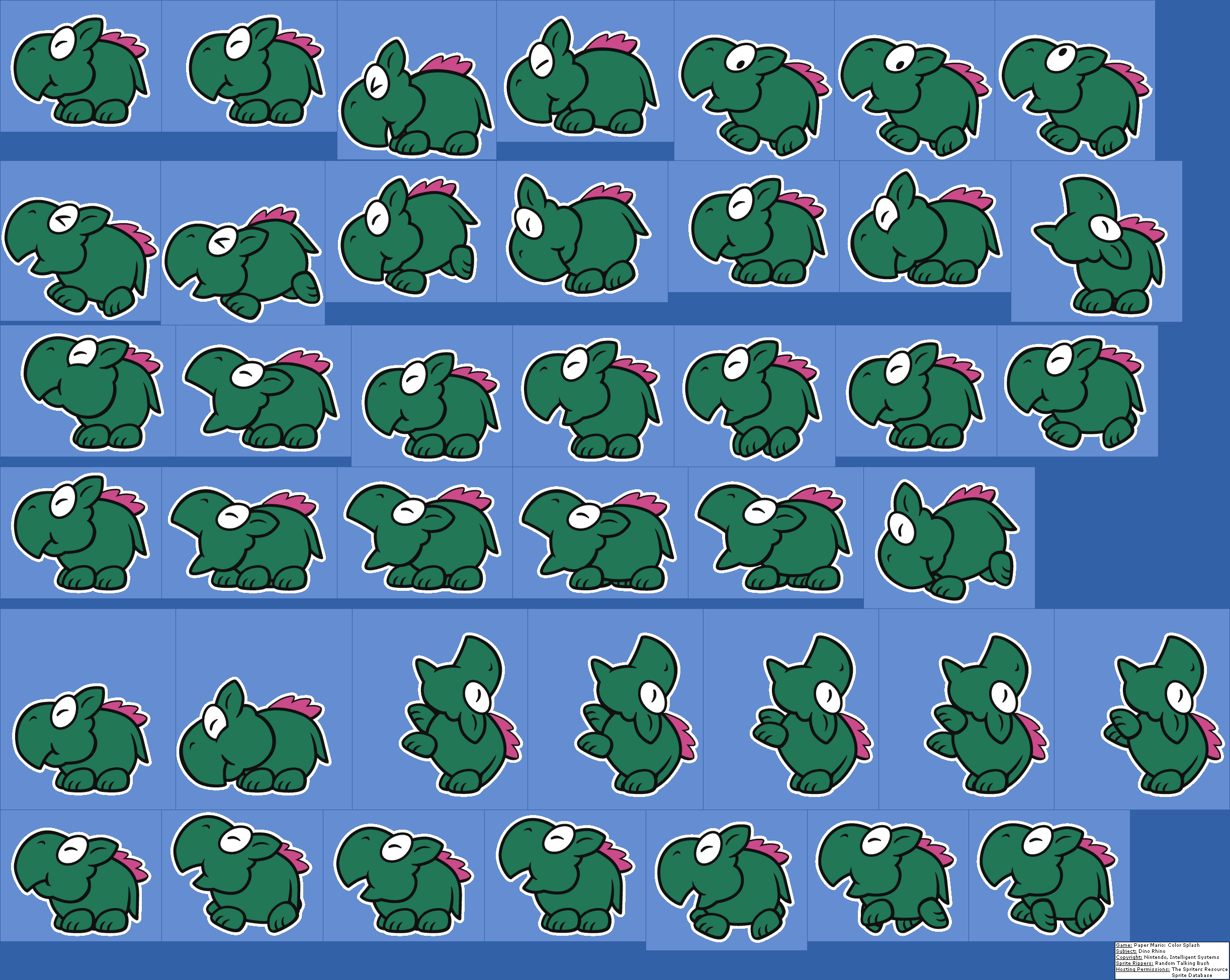 Paper Mario: Color Splash - Dino Rhino