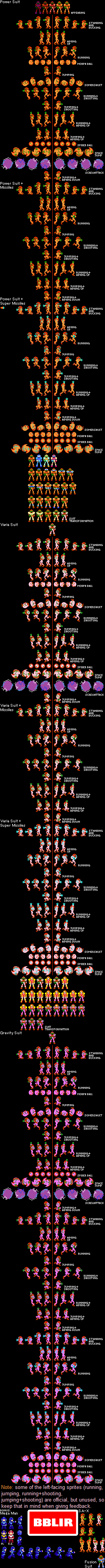 Metroid Customs - Samus (NES-Style, Expanded)
