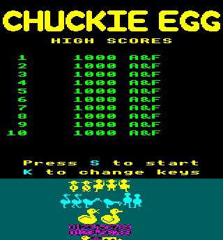 Chuckie Egg - General Sprites