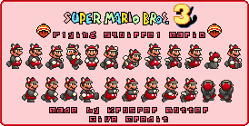 Flying Squirrel Mario (Super Mario Bros. 3 SNES-Style)