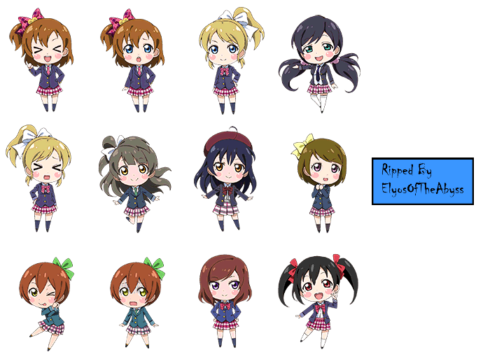 Love Live! School Idol Festival - Chibi µ's (Download Screen)