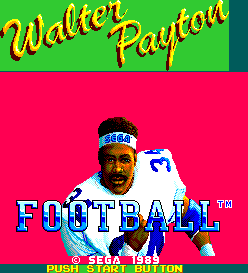 Walter Payton Football / American Pro Football - Title Screen